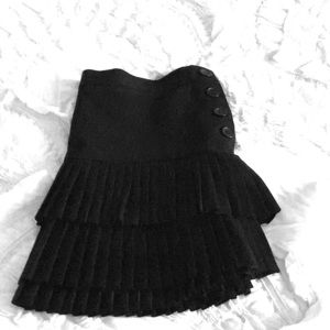 Pleated mini skirt